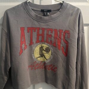 Forever 21 Gray Athens Graphic Sweatshirt